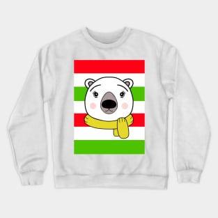 CHRISTMAS  Bear Stripes Crewneck Sweatshirt